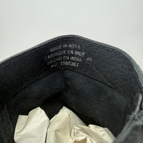 Free People Leo Ankle Boots Women's EU 40 US 10 Leather Block Heel Black - Picture 8 of 9